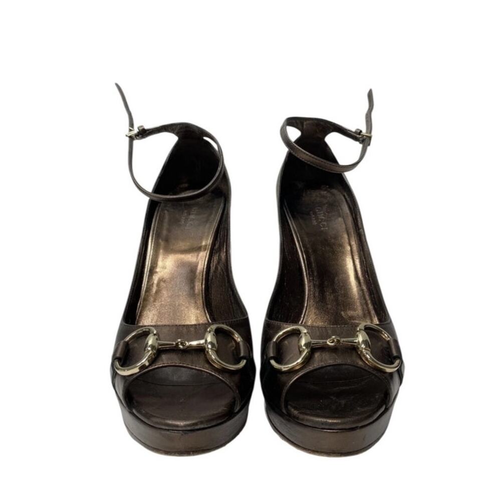 Gucci Horsebit Wedges